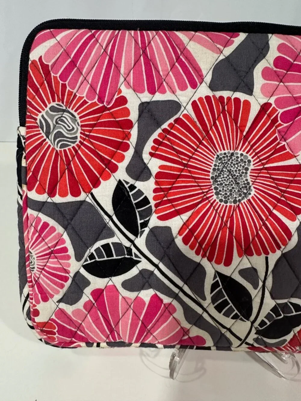 Vera Bradley Cherry Blossom Tablet Sleeve Quilted Case Pink Red Floral 10x8.5